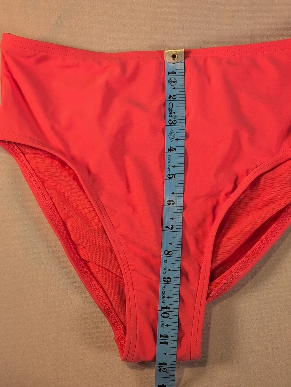 Lands' End Coral Pink High Waist Swim Bottoms Size XS